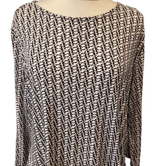 Liz Claiborne 3/4 sleeves Blouse Top Abstract Print XL - Picture 3 of 11